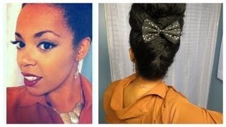 Holiday Hairstyle On Natural Stretched Hair