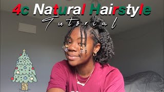 Easy Natural Hairstyle (4C Natural Hair) Step By Step| Vidmas P.1| Itsbanartey