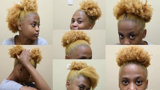 7 Cute Natural Hairstyles For 4B/C Type Hair. Merry Christmas