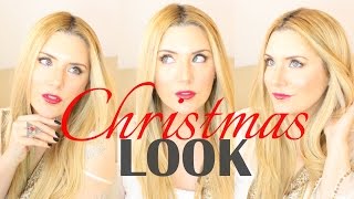 Christmas Hair & Makeup Look With Smashbox Full Exposure Palette | Theinsideoutbeauty.Com By Heidi