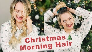 Christmas Morning Hairstyles 2018 (Fast And Easy Hair!)