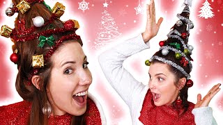 We Made Our Hair Into Christmas Trees!