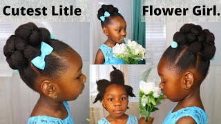 Wow ! This Is My Best Kids Hairstyle Soo Far, Christmas Hairstyle Ideas For Medium Natural Hair.