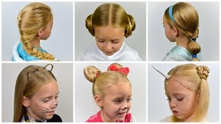 6 Cute Hairstyle Ideas For Girls / Christmas Hairstyle Ideas #10 | Littlegirlhair
