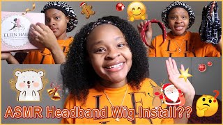 Asmr Headband Wig Install | Kinky Curly Hairstyle Ft. #Elfinhair Review, She Did It!