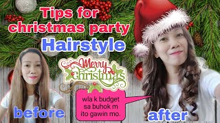 Tips For Christmas Party Hairstyle|Maria Elena Asa
