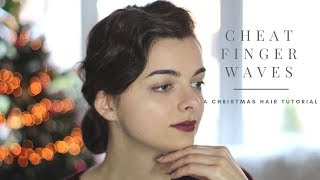 Cheat Finger Waves | Christmas Hair Tutorial