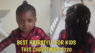 Best Christmas Hairstyle For Kids/Collab Nappy Gabbyy/Vlogmas 2020