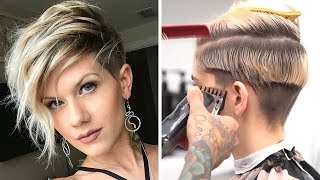 Trendy Hairstyles 2019 | 12+ Best Women Haircut Ideas For Christmas | Pixie Short Haircut Grwm