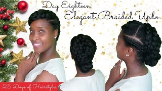 Elegant Braided Updo ||  Hairmas Day 18