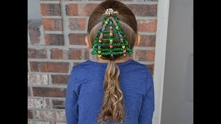 Easy Hairstyles/Girs Hairstyles/Cute Hairstyle/Christmas Hairstyles/Pipe Cleaner Xmas Tree