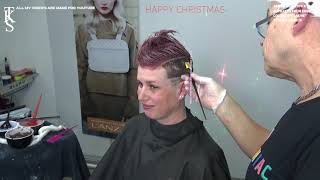 Always Wanted A *Christmas* Hairstyle Cut & Color And Hair Tattoo By Tks