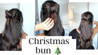 Christmas Bow // Hairstyle// Quick Style// Festive Hair