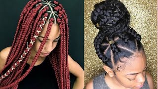 Howto Style Triangle Box Braid || Stylish Braids For 2020/2021 || Christmas Hairstyles