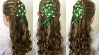 Christmas Tree Hairstyle Tutorial