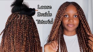 Getting My "Christmas" Hair Done(Tutorial) + How I Prep My Natural Hair For Braids | Vlogm