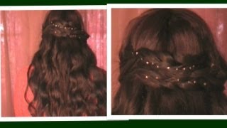 ♥ Bridal Hairstyles Tutorial Crystal Hair:Bling Accessories Review Christmas New Years Eve Holiday