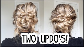 How To: Easy Updos For The Holidays! Short, Medium, & Long Hairstyles