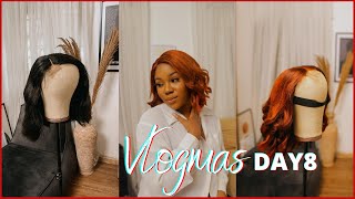 My Christmas Hair Hasn'T Arrived So I Dyed My Black Wig | Water Color Method| Vlogmas Day 8