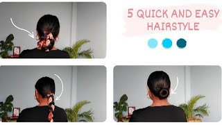 5 Quick And Easy Hairstyles For Girls / Hairstyle Using Scarf/5 Seconds Hairstyles