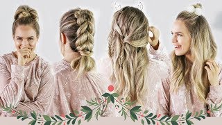 Christmas Morning Hairstyles *Quick And Easy* - Kayleymelissa