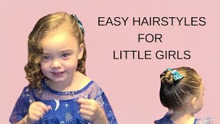 Easy Hairstyles For Little Girls / Dress It Up With Ribbons And Bows!