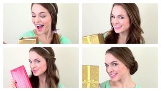 4 Quick Christmas Morning Hairstyles!