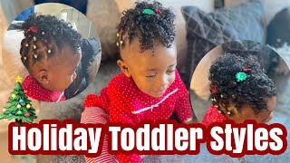 Holiday Hairstyles|Toddler Hairstyles|Easy Protective Styles For Toddlers|Toddler Hair