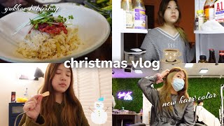 Christmas Vlog☃️ || Hair Glow-Up, Cooking With My Aunt, Eating Good