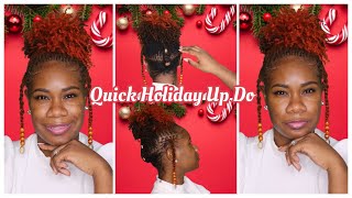 Vlogmas 2020 | Quick And Easy Hairstyle On D.I.Y Microlocs Sisterlocks Braidlocs