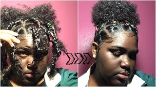 Christmas Inspired Puff Hairstyle!