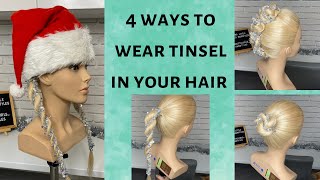 ✨ The Easy Way To Fun Christmas Tinsel Hair ✨