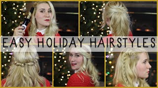 Quick & Easy Holiday/Christmas Hairstyles