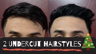 2 Ways To Style An Undercut | Christmas Hairstyle | 2020