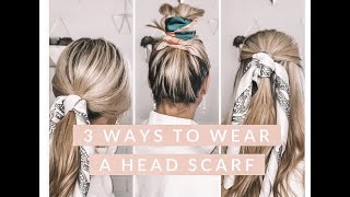 3 Ways To Wear A Head Scarf - Diy Scarf For Hair - Hair Scarf Tutorial 2021