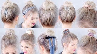 10 New Hairstyles Accessories For Buns And Top Knots | Milabu