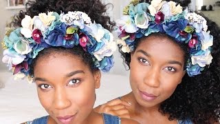 Diy Chic Flower Crown Headband | No Sew - Naptural85