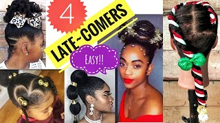 Last Minute Christmas Holidays Hairstyles || Easiest Christmas Hair Tutorials | Vlogmass 22