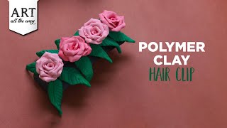 Polymer Clay Hair Clip | Hairclip Ideas | Diy Hair Accessories | Fashion Design | Floral Hairclips