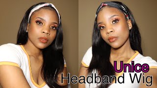 Unice Amazon  Hair Headband Wig Review| Lazy Girl Friendly | No Lace, No Glue