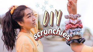 Diy Scrunchies ☁️⭐️ (3 Methods - No Sew & Sew)| Jenerationdiy