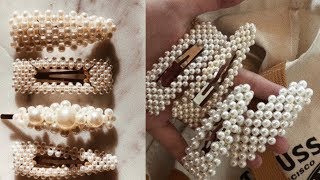 Diy Pearl Hair Clips And Barrettes
