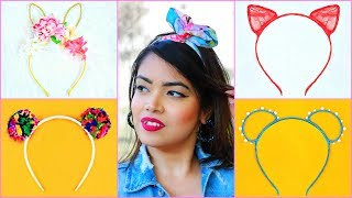 5 Diy Teenagers Kitty Hairbands From Waste .. | #Bandana #Lifehacks #Hairstyles #Anaysa #Diyqueen