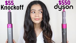 Fake Vs Real Dyson Airwrap On Curly Hair - Honest Review