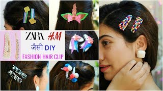Zara, H&M जैसी Diy Fashion Hair Clips & Accessories .. | #Anaysa #Diyqueen