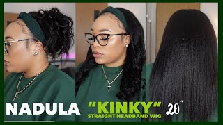 Hair Series 5: Nadula “Kinky Straight” Headband Wig | Half Wig Styling | Fresh Blow Out.