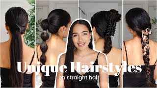 New Straight Hairstyles (On Naturally Curly Hair) 2021 Tutorials