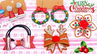 Diy Christmas Accessories (Hair Elastic, Earrings, Hair Clips, Brooch, Etc)