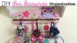 Diy Girls Hanging Hair Accessories Organizer | Diy & Decor Challenge
