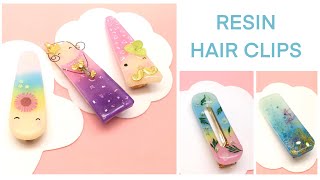 Resin Crafts- Hair Clips- Diy- Tutorial